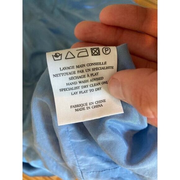 Loulou Studio 100% Silk Sleeveless Blouse Size Medium Women’s Blue - Picture 5 of 7